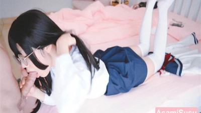  최신 핫P역 인플루언서 복리희 ＇아사미수수＇ 타락성애 작품-흰실크 다리 JK 유니폼 무벌 탁탁 음담패설
